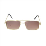 Tredvibe Golden Brown Rectangle Sunglasses For Man & Woman