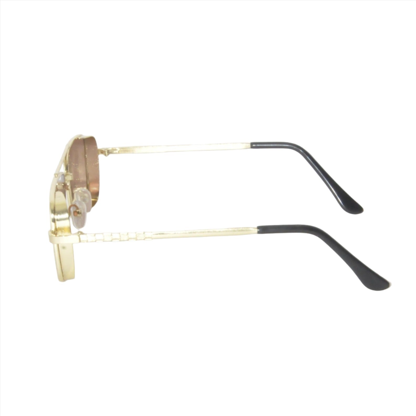 Tredvibe Golden Brown Rectangle Sunglasses For Man & Woman