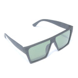 Tredvibe Black Green Rectangular Sunglasses Men & Women