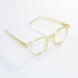 Tredvibe Orange Clear Round Eyeglassess For Man & Woman