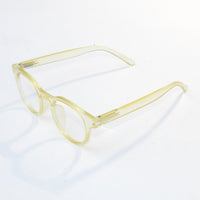 Tredvibe Orange Clear Round Eyeglassess For Man & Woman